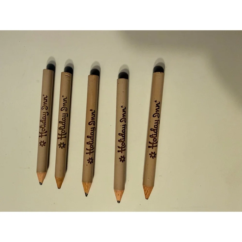 Vintage holiday inn mini pencils set  of 5.